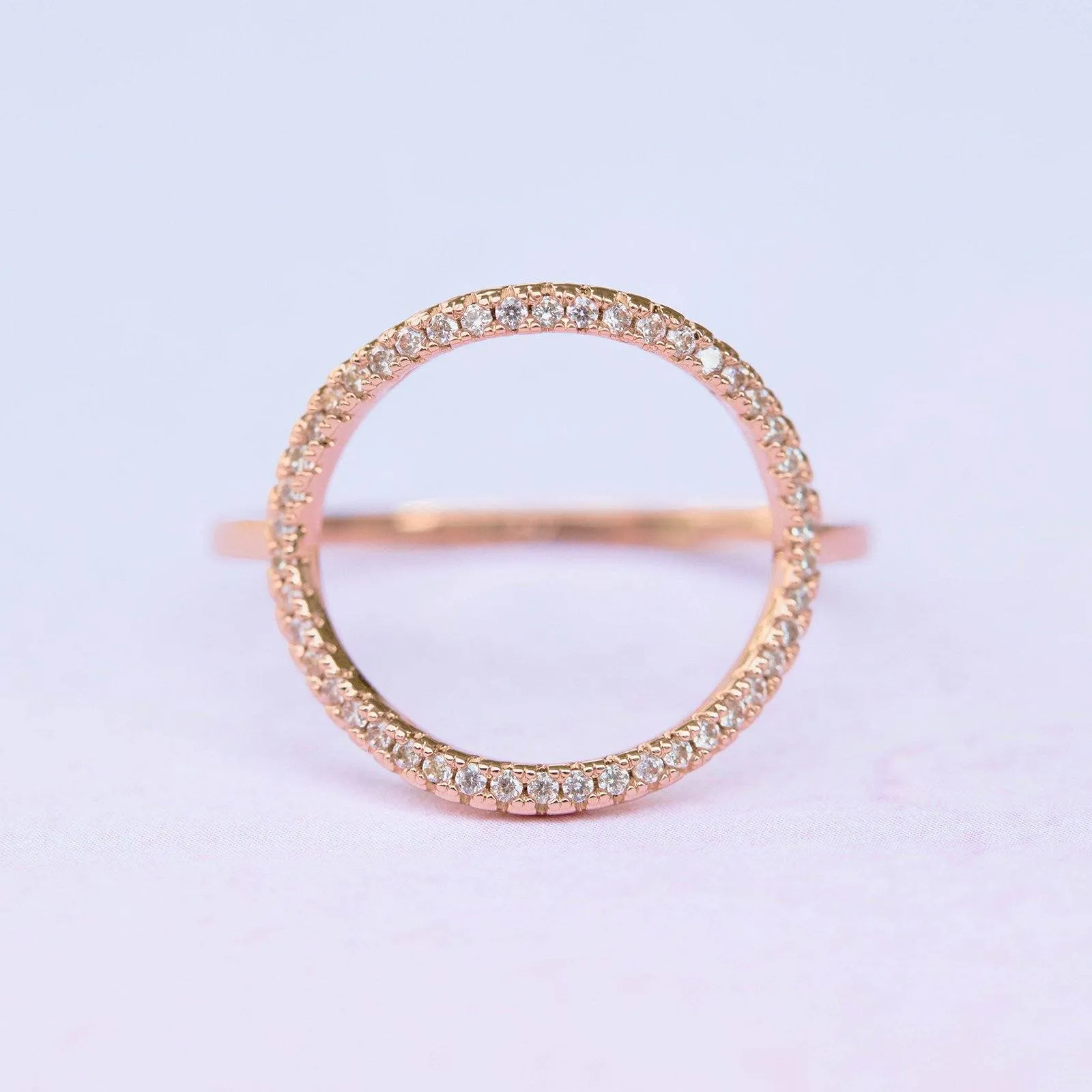 Pave Open Circle Ring sold by Pura Vida product image thumbnail 3