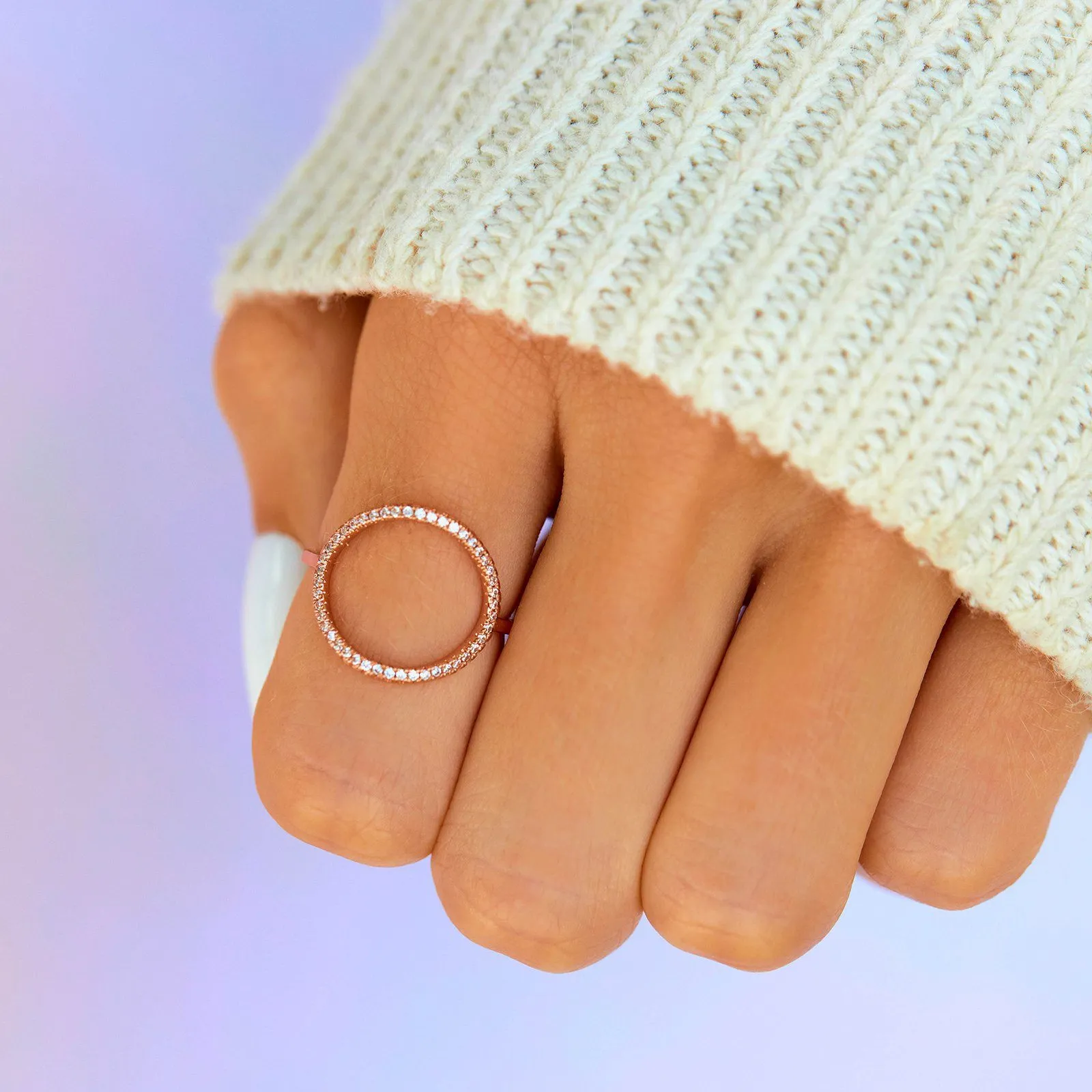 Pave Open Circle Ring sold by Pura Vida product image thumbnail 2