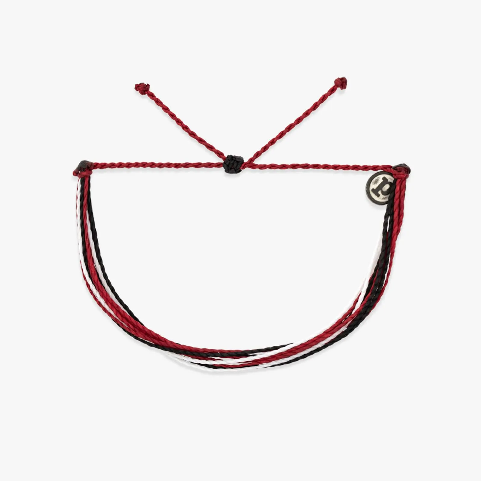 Maroon, Black & White Bracelet sold by Pura Vida