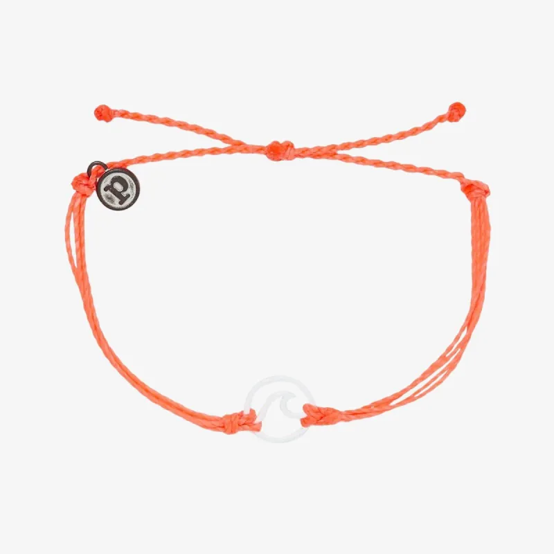 White Enamel Wave Charm sold by Pura Vida