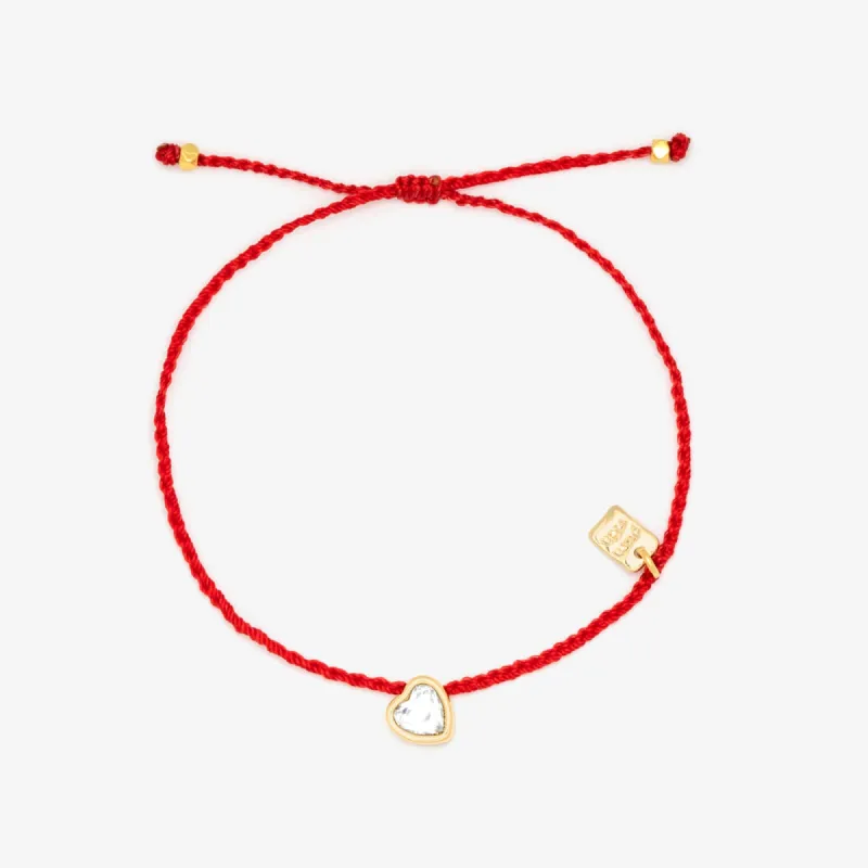 Heart Bead Gold Dainty Bracelet sold by Pura Vida