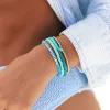 Canal Blues Seascape Stretch Bracelet sold by Pura Vida