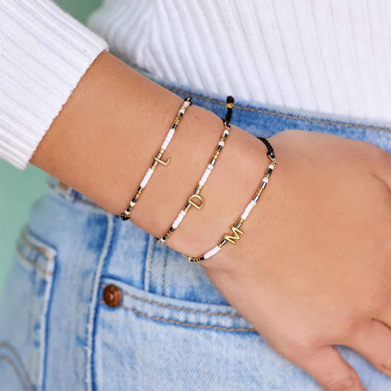 Dainty Alphabet Bracelet sold by Pura Vida