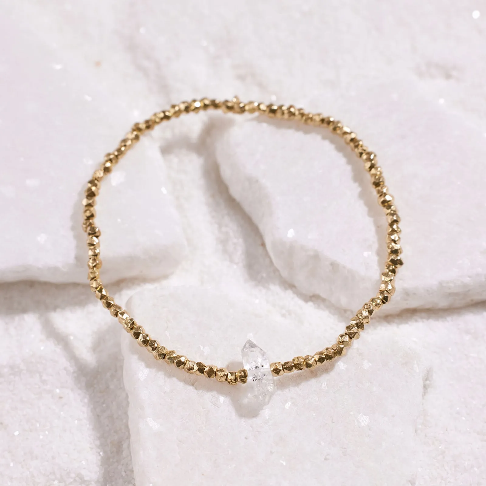 Herkimer Stretch Bead Bracelet sold by Pura Vida