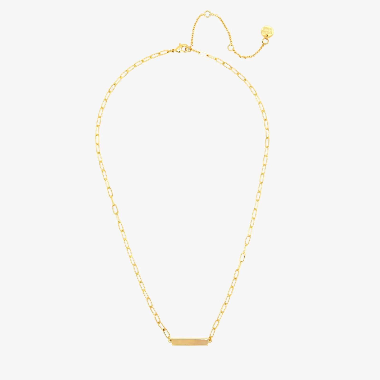Engravable Paperclip Chain Bar Necklace sold by Pura Vida product image thumbnail 5
