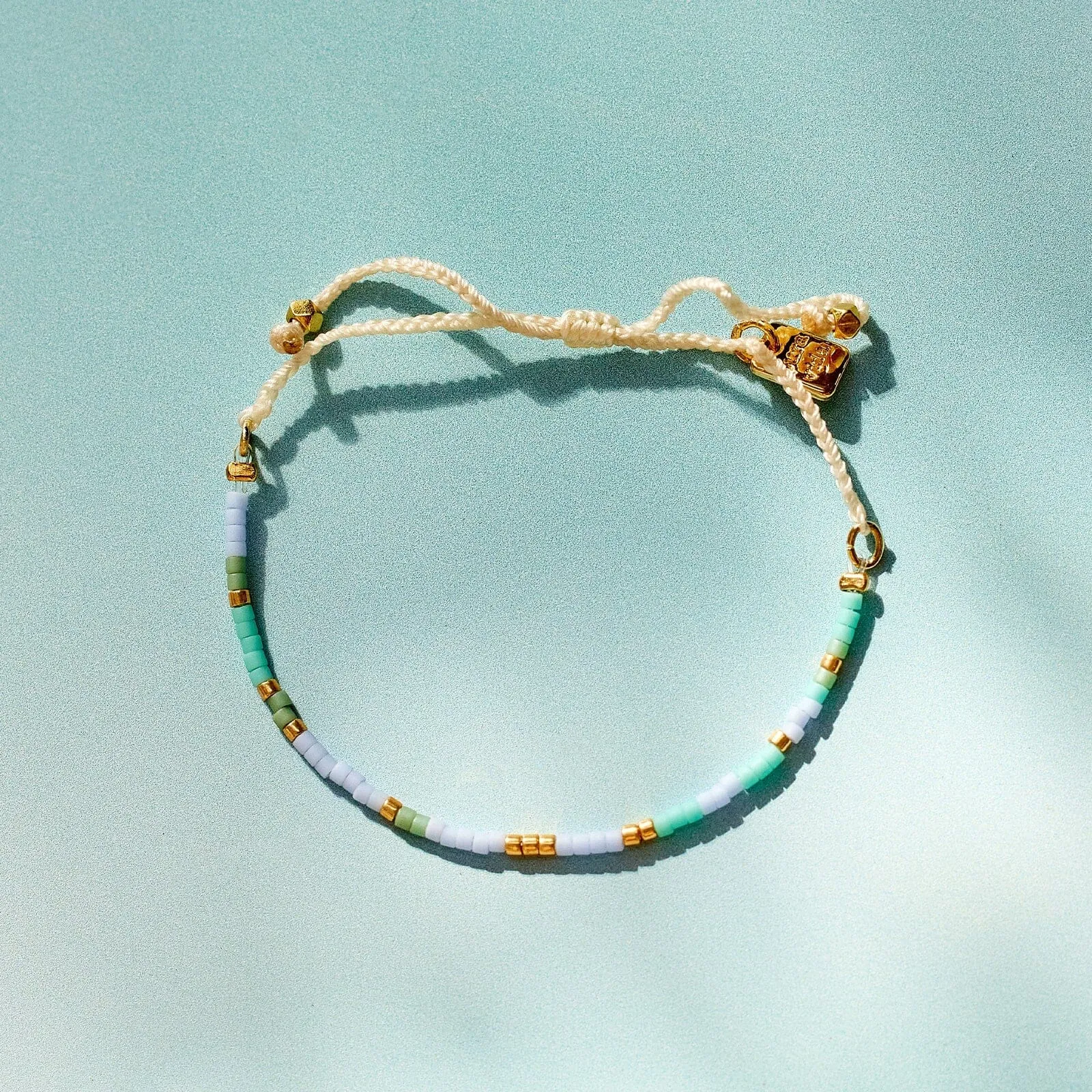 World Water Day Mixed Seed Bead Bracelet sold by Pura Vida product image thumbnail 4