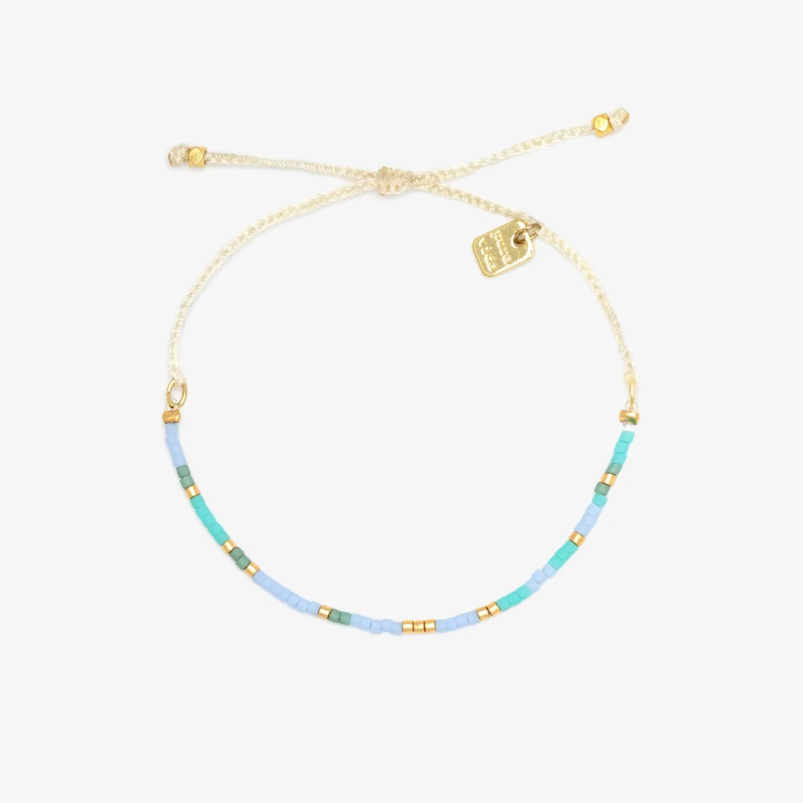 World Water Day Mixed Seed Bead Bracelet sold by Pura Vida