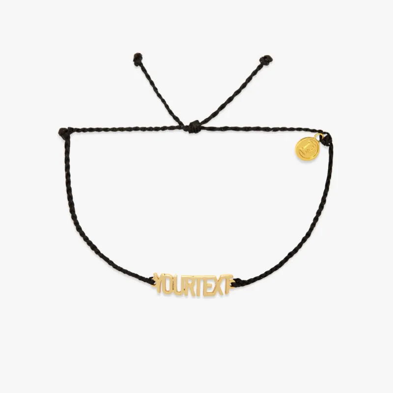 Nameplate Bracelet made by Pura Vida