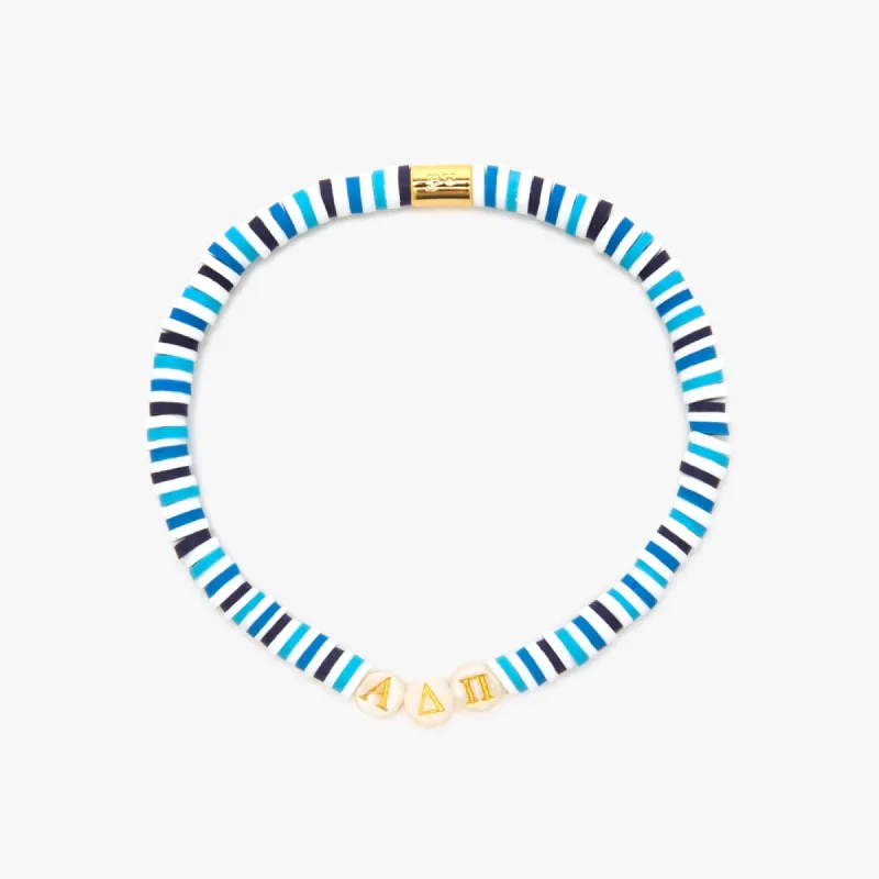Alpha Delta Pi Stretch Bracelet made by Pura Vida