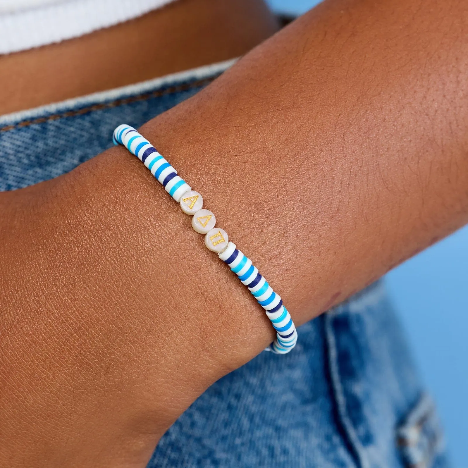 Alpha Delta Pi Stretch Bracelet sold by Pura Vida product image thumbnail 2
