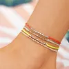 Winterfresh Faceted Metal Bead Anklet sold by Pura Vida