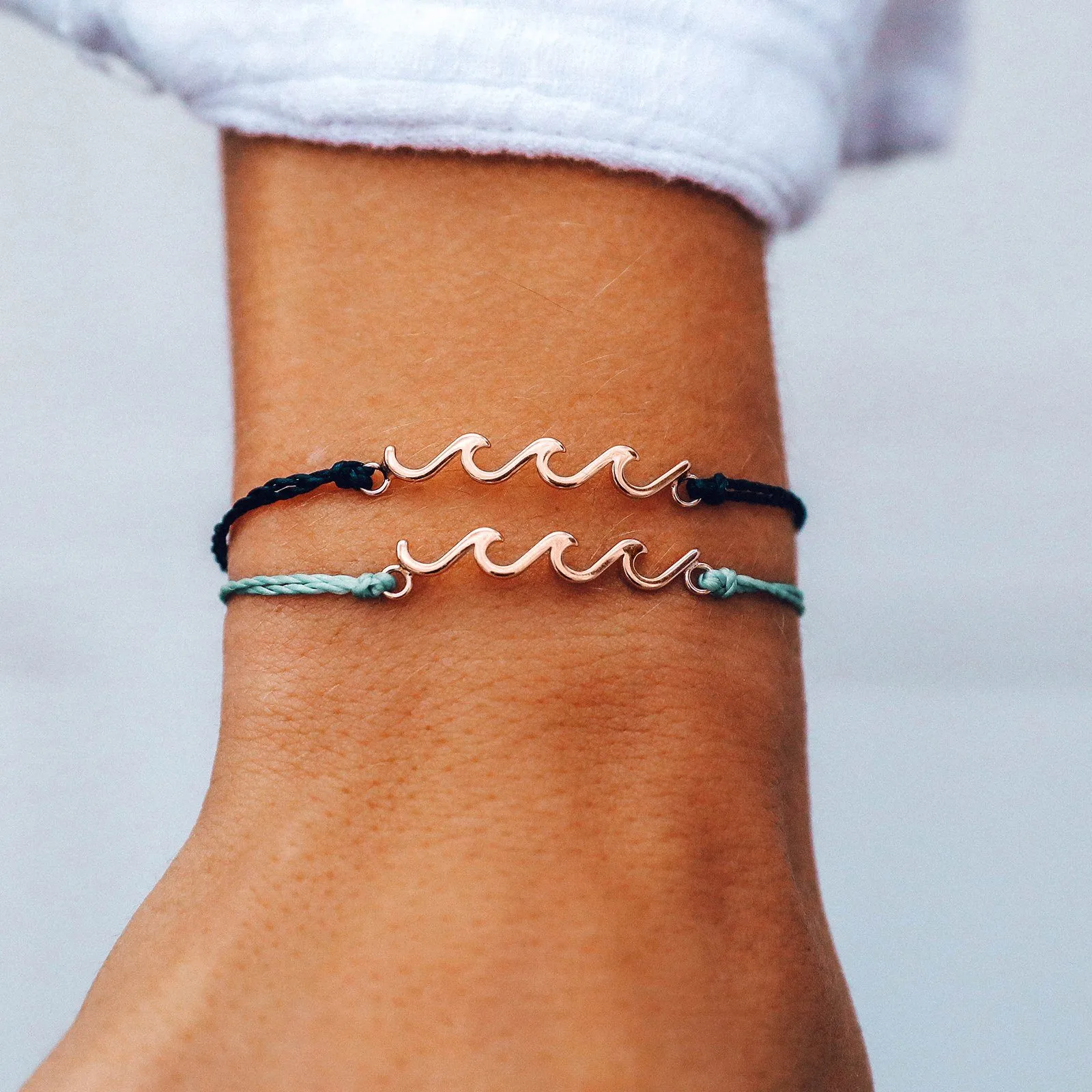 Rose Gold Delicate Wave Bracelet sold by Pura Vida product image thumbnail 3