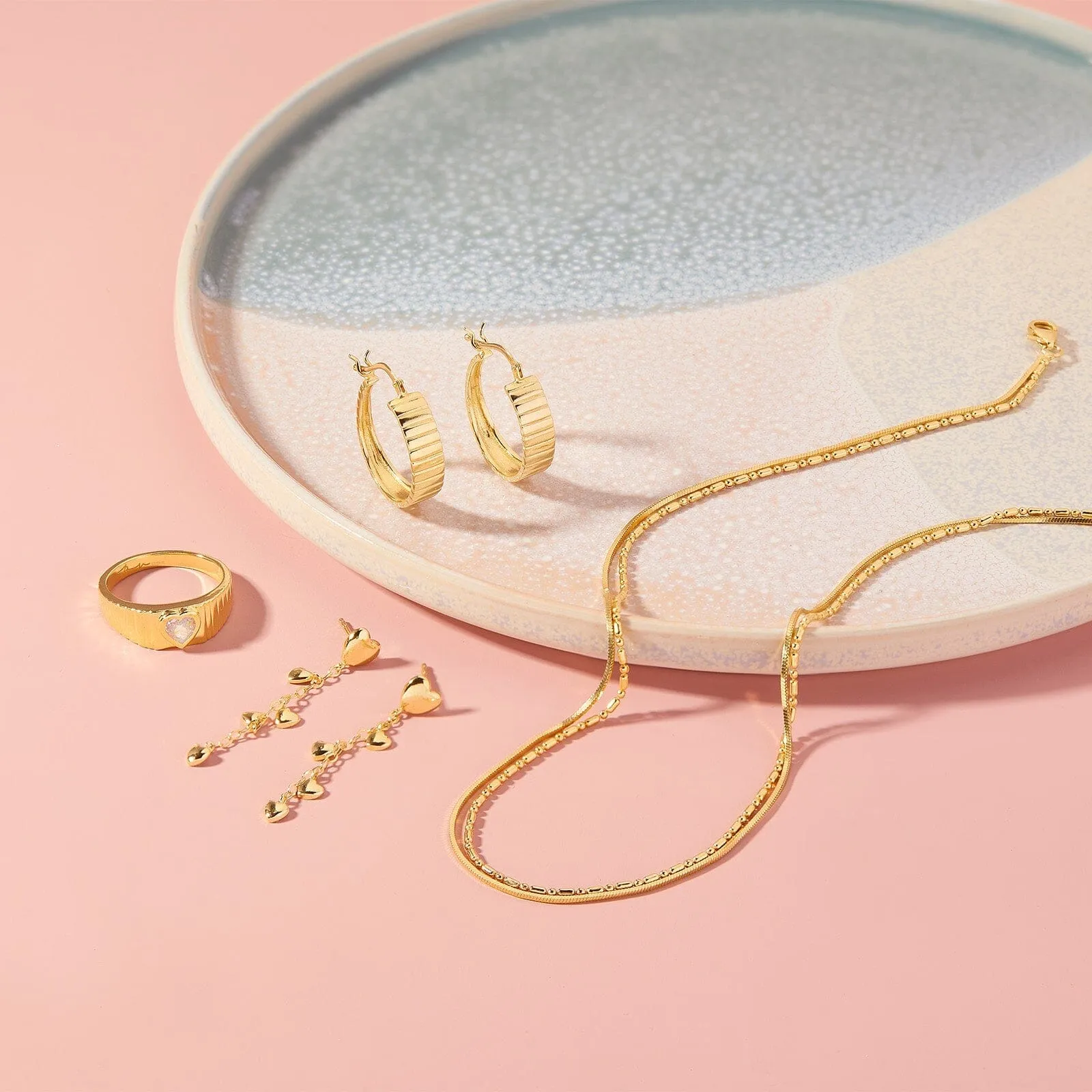 Wide Ribbed Hoop Earrings sold by Pura Vida product image thumbnail 2