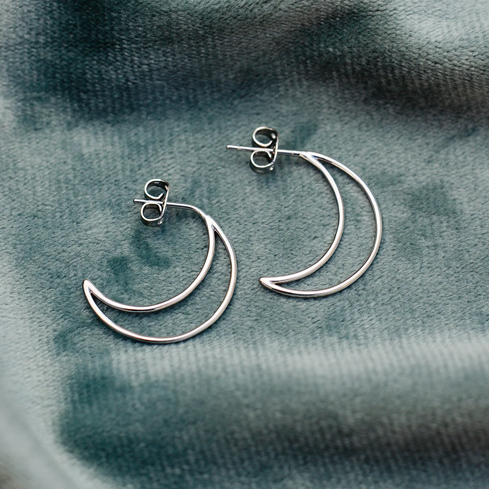 Crescent Hoop Earrings sold by Pura Vida product image thumbnail 5