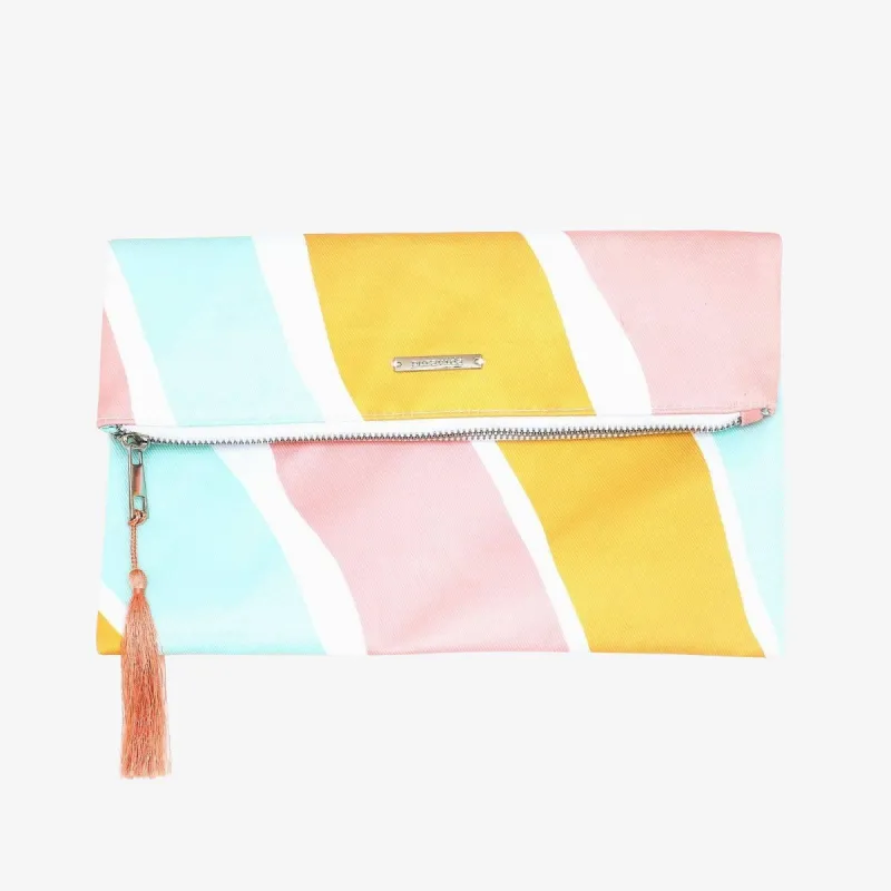 Stripes Not Stripes Clutch sold by Pura Vida