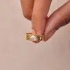 Stone Cigar Band Ring sold by Pura Vida