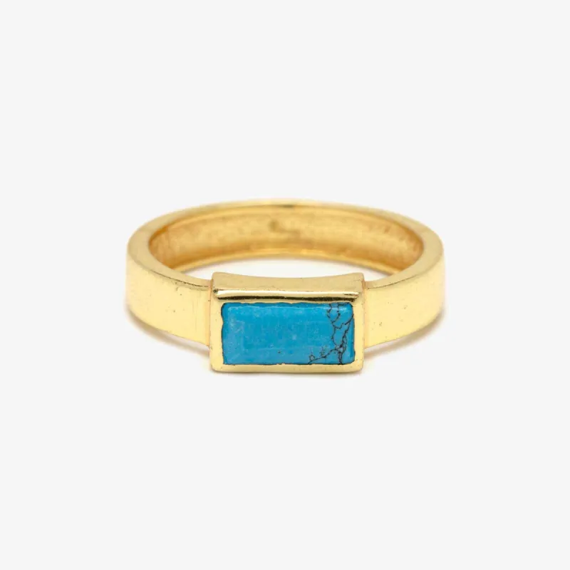 Tulum Turquoise Ring sold by Pura Vida