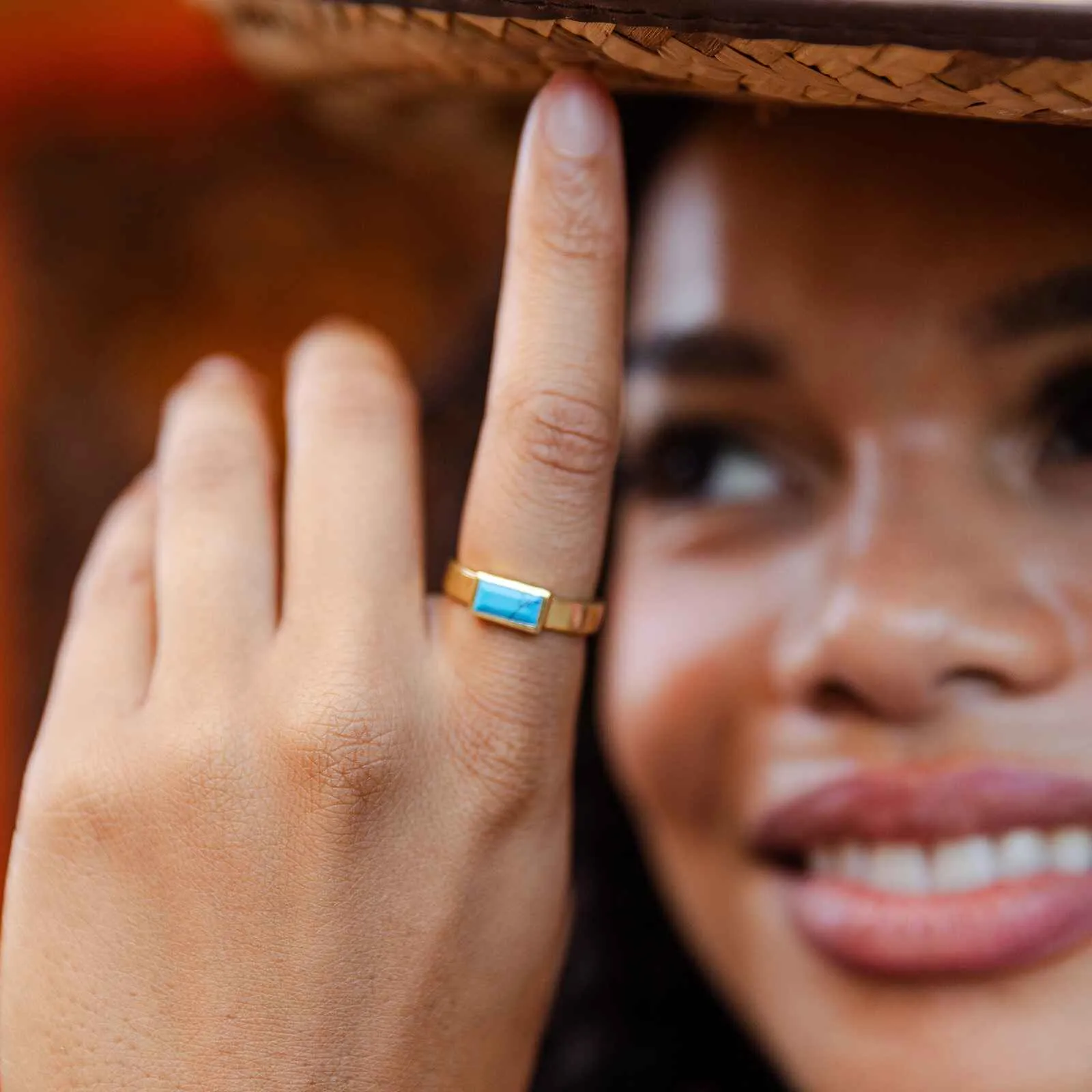 Tulum Turquoise Ring sold by Pura Vida product image thumbnail 3