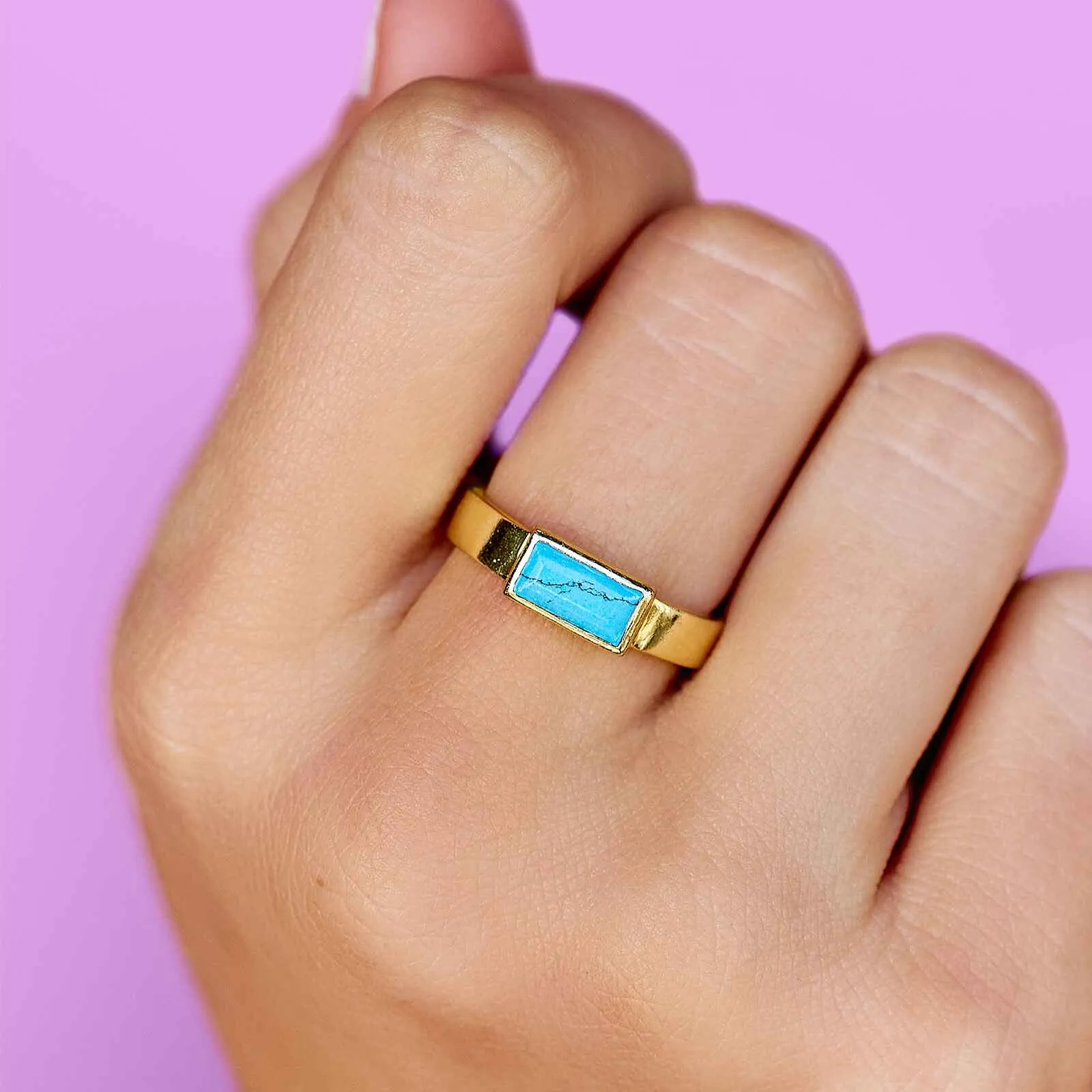 Tulum Turquoise Ring sold by Pura Vida product image thumbnail 2