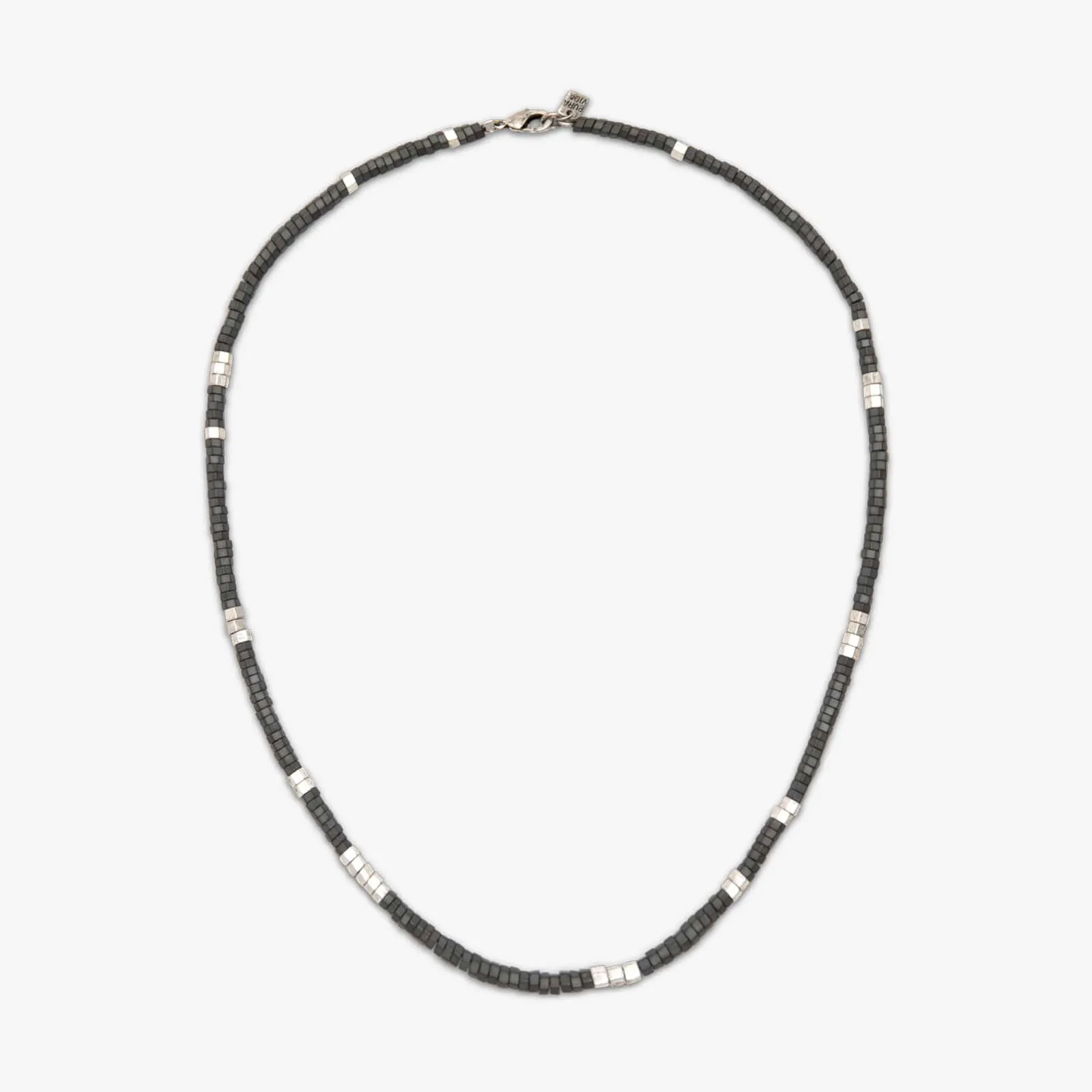 Men's Faceted Pyrite Bead Necklace sold by Pura Vida