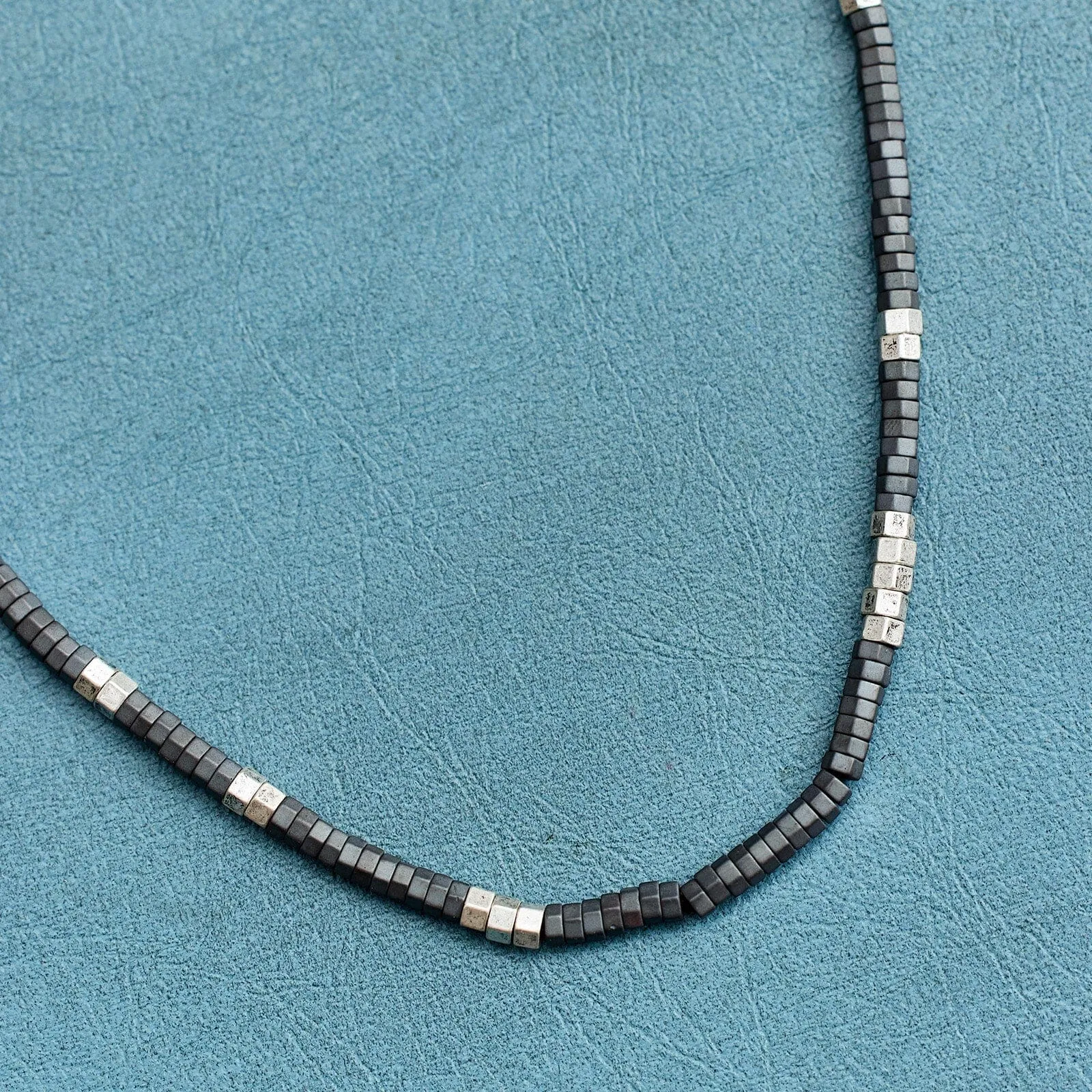Men's Faceted Pyrite Bead Necklace sold by Pura Vida product image thumbnail 2