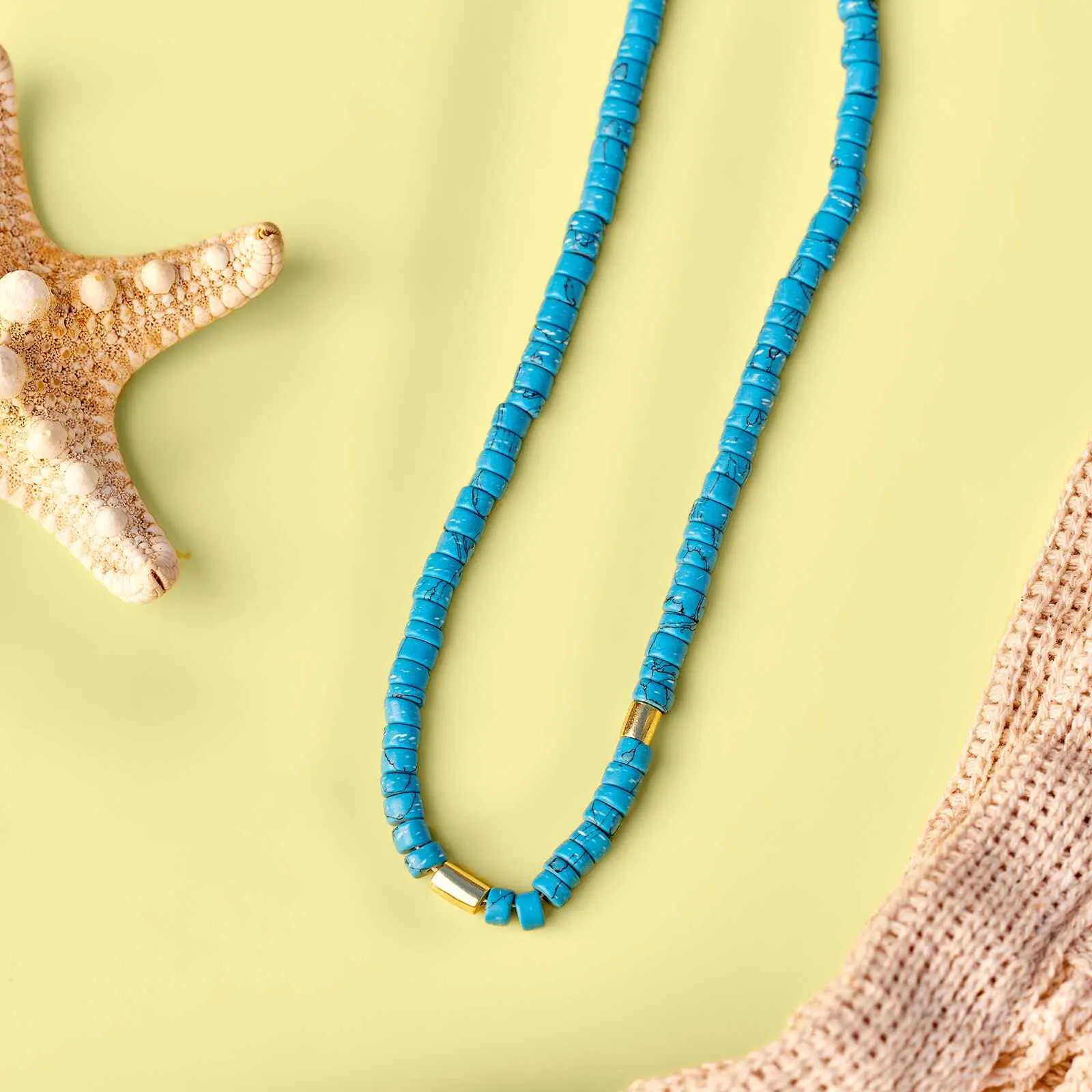 Turquoise Stone Choker sold by Pura Vida product image thumbnail 5