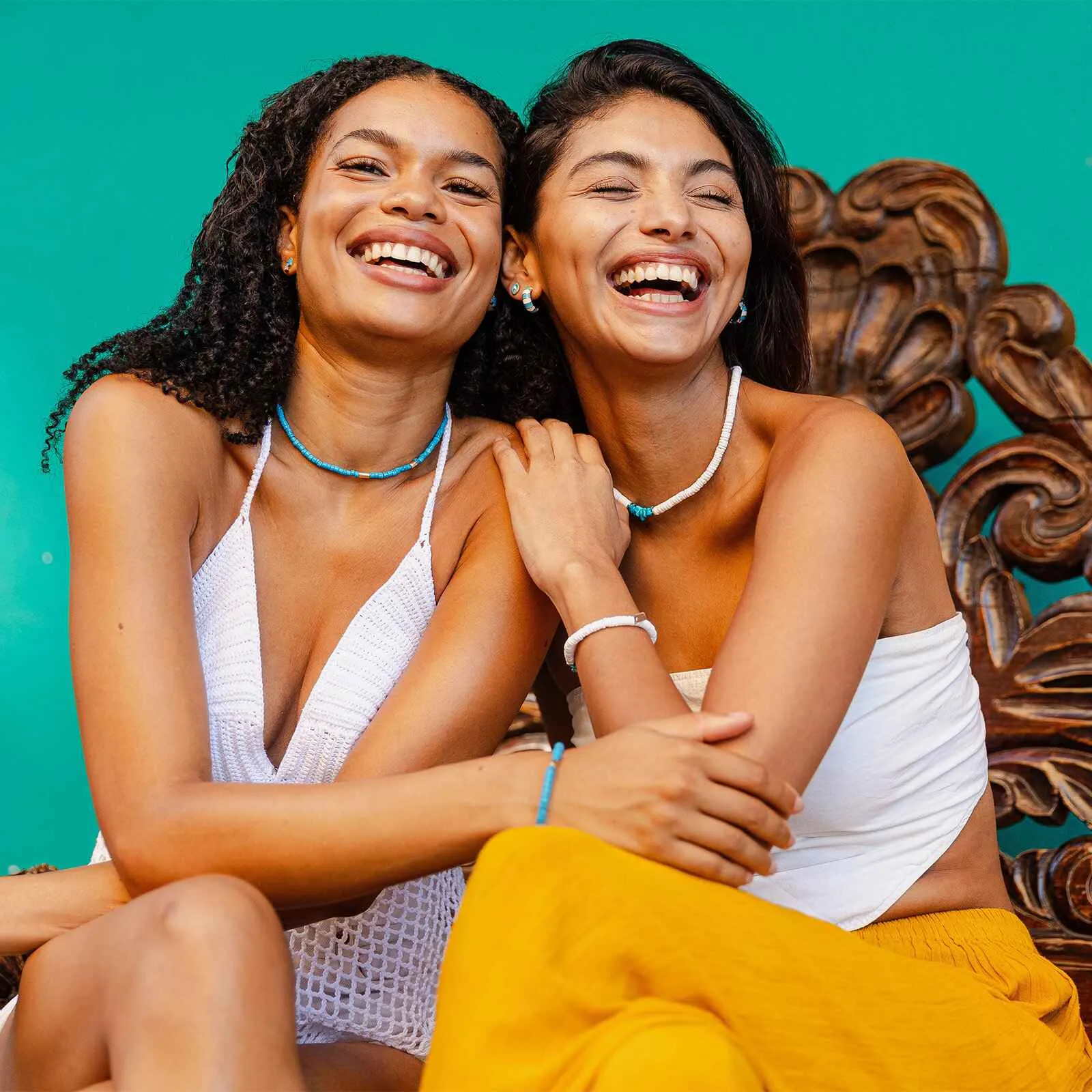 Turquoise Stone Choker sold by Pura Vida product image thumbnail 3