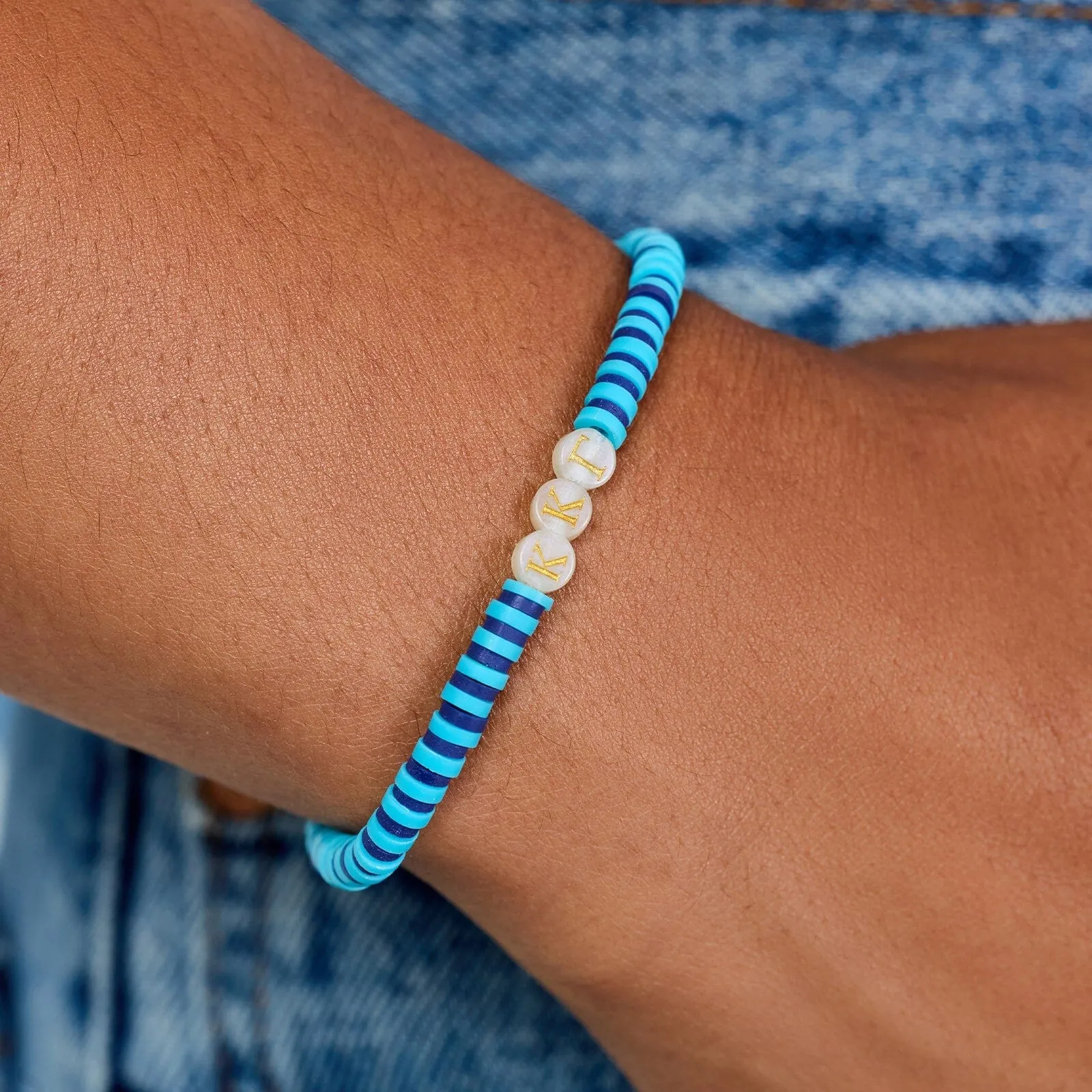 Kappa Kappa Gamma Stretch Bracelet sold by Pura Vida product image thumbnail 2