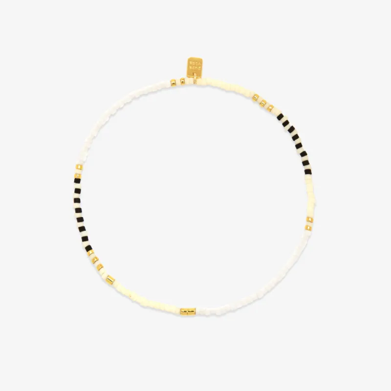 Monochrome Stretch Anklet sold by Pura Vida