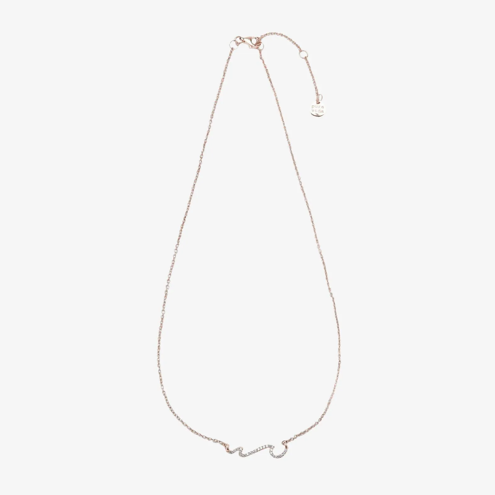 Pave Wave Necklace sold by Pura Vida product image thumbnail 2