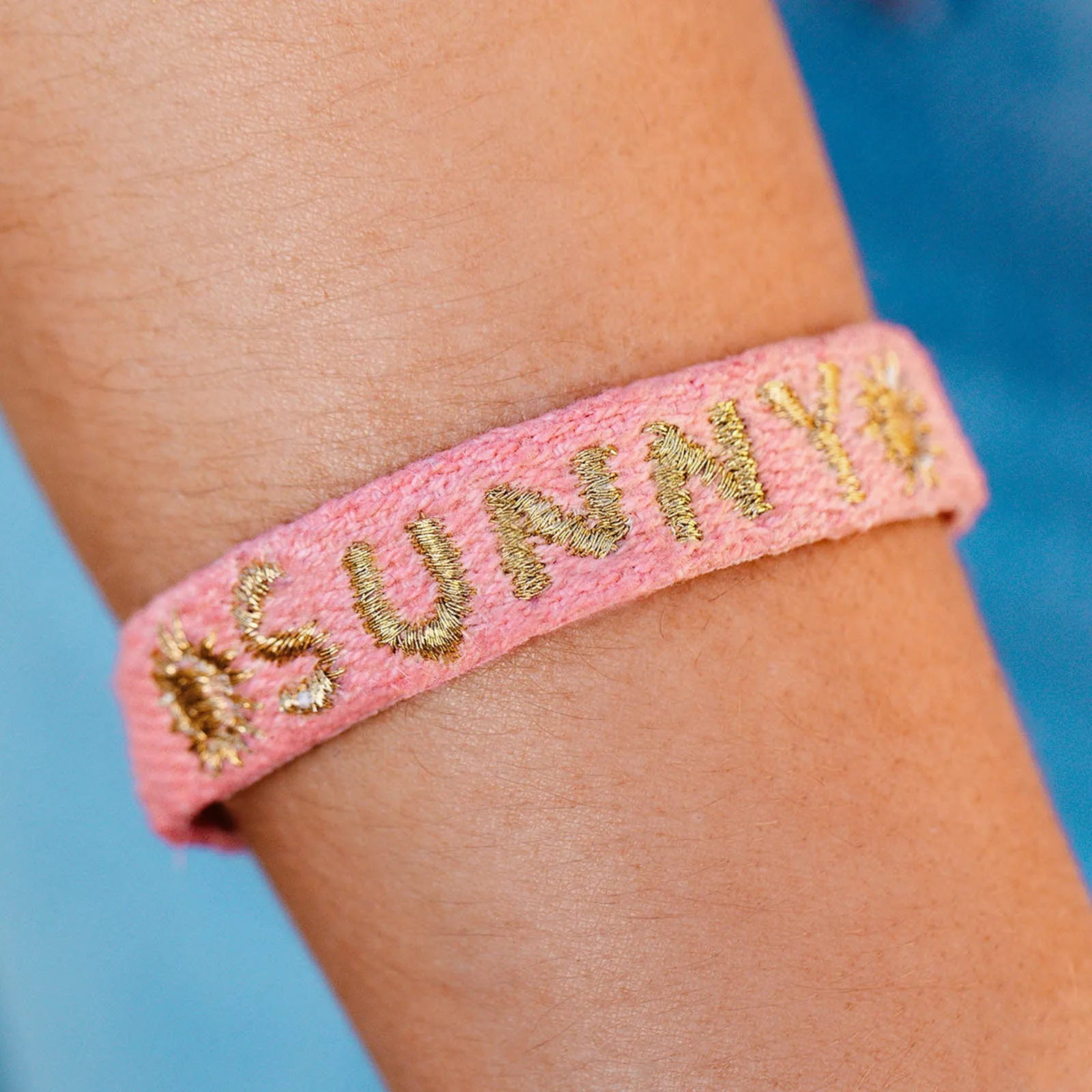Metallic Sunny Woven Word Bracelet sold by Pura Vida product image thumbnail 2