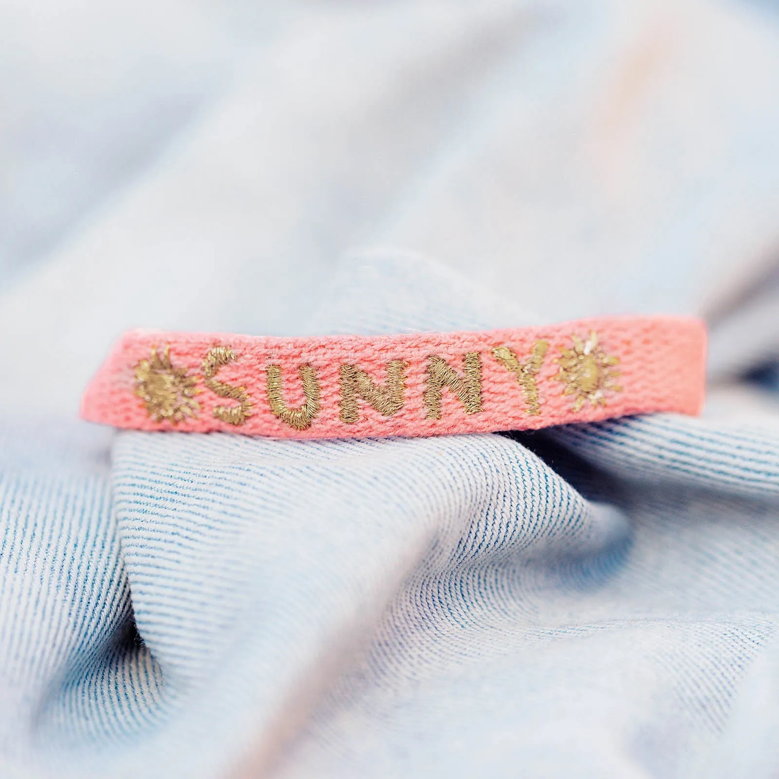 Metallic Sunny Woven Word Bracelet sold by Pura Vida product image thumbnail 3