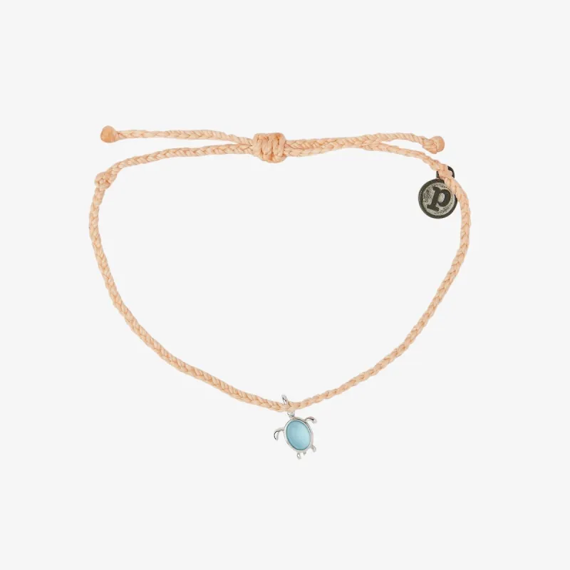 Silver Save the Sea Turtles Charm sold by Pura Vida