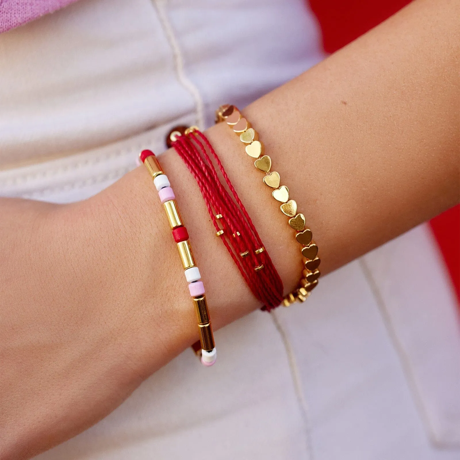 Red Cross Heart On My Sleeve Style Pack sold by Pura Vida product image thumbnail 2