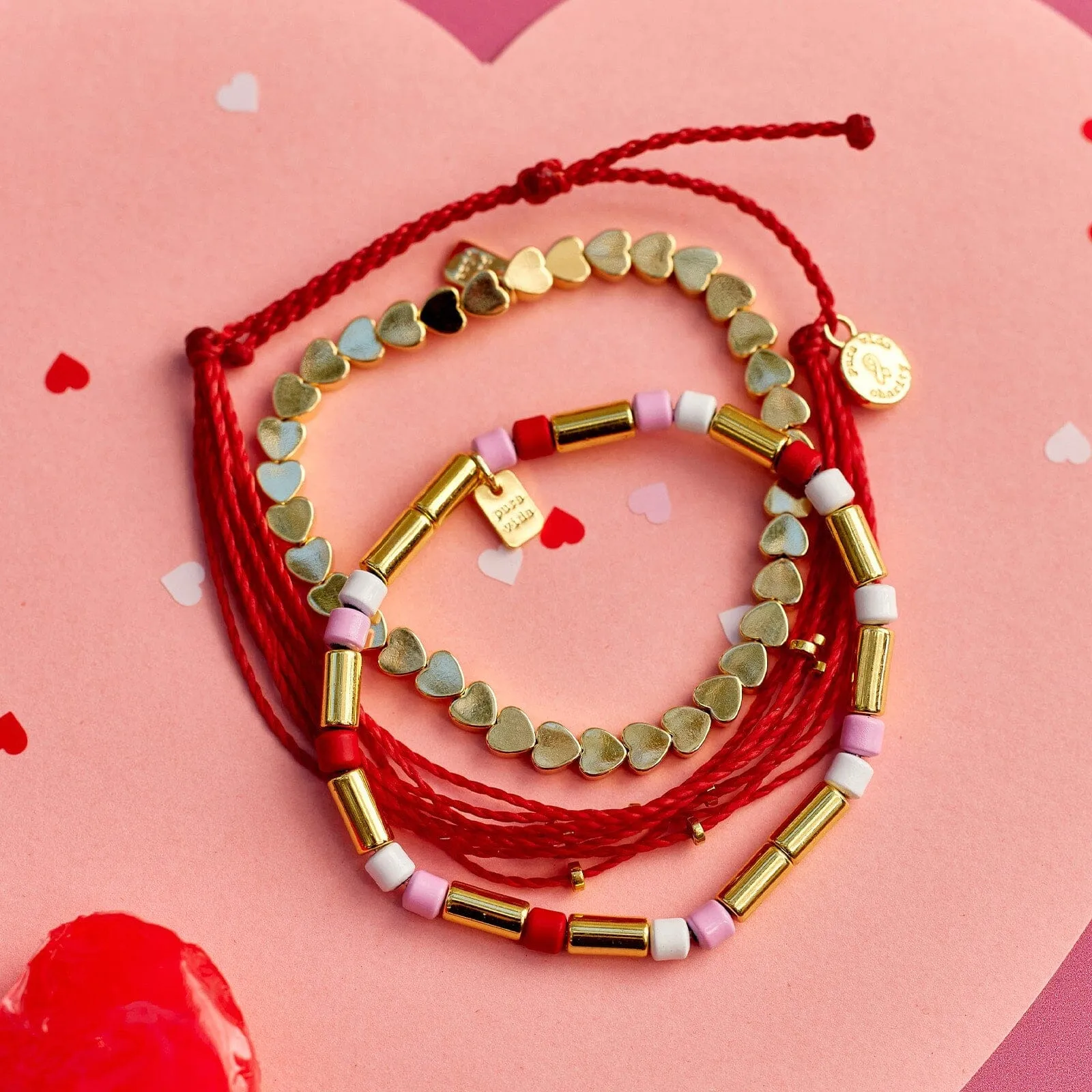 Red Cross Heart On My Sleeve Style Pack sold by Pura Vida product image thumbnail 4