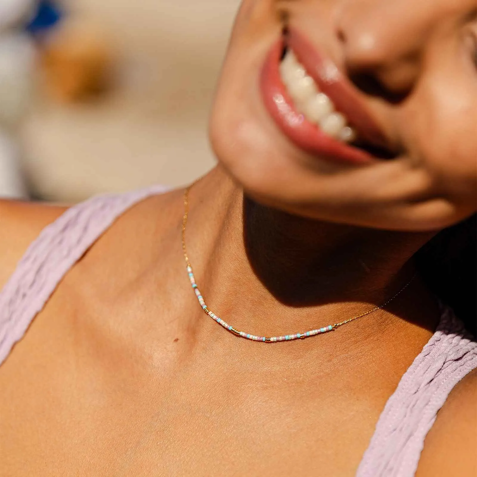 South Beach Seed Bead Choker sold by Pura Vida product image thumbnail 2