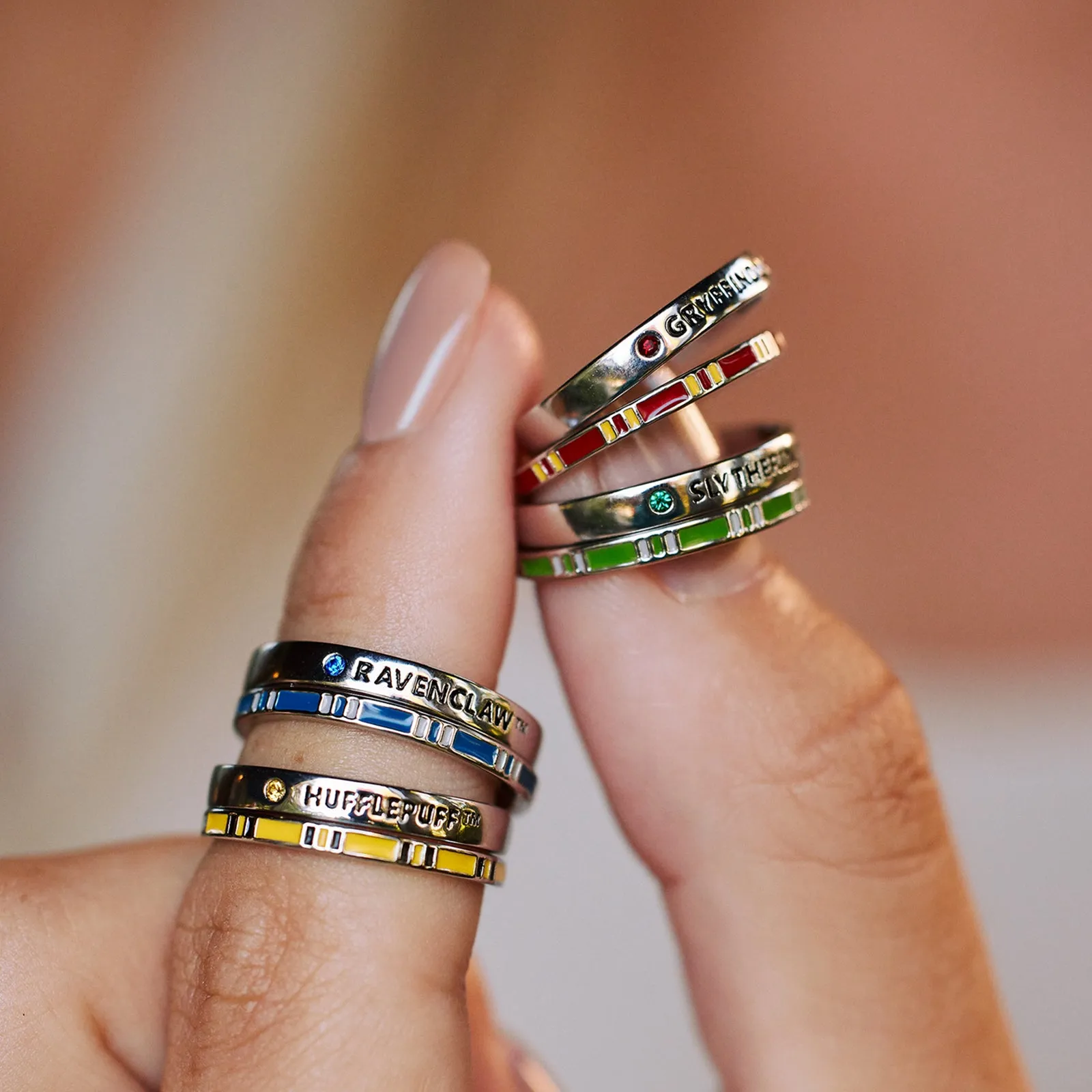 Ravenclaw™ House Ring Stack sold by Pura Vida product image thumbnail 4