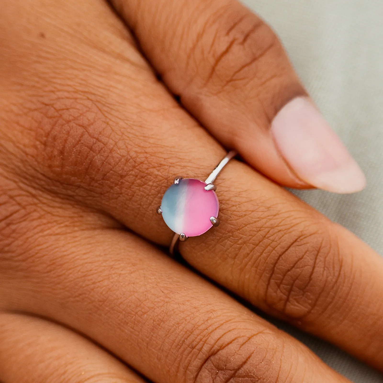 Twilight Frosted Glass Ring sold by Pura Vida product image thumbnail 3