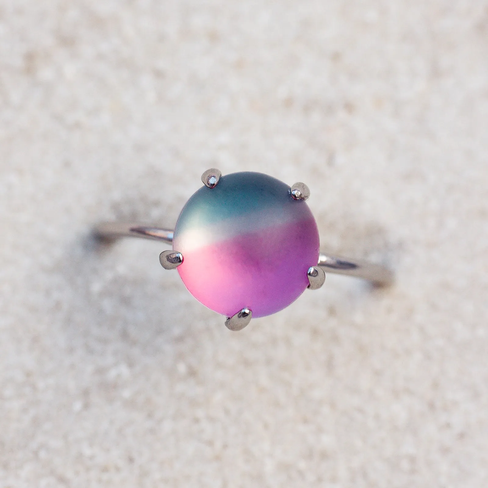 Twilight Frosted Glass Ring sold by Pura Vida product image thumbnail 4
