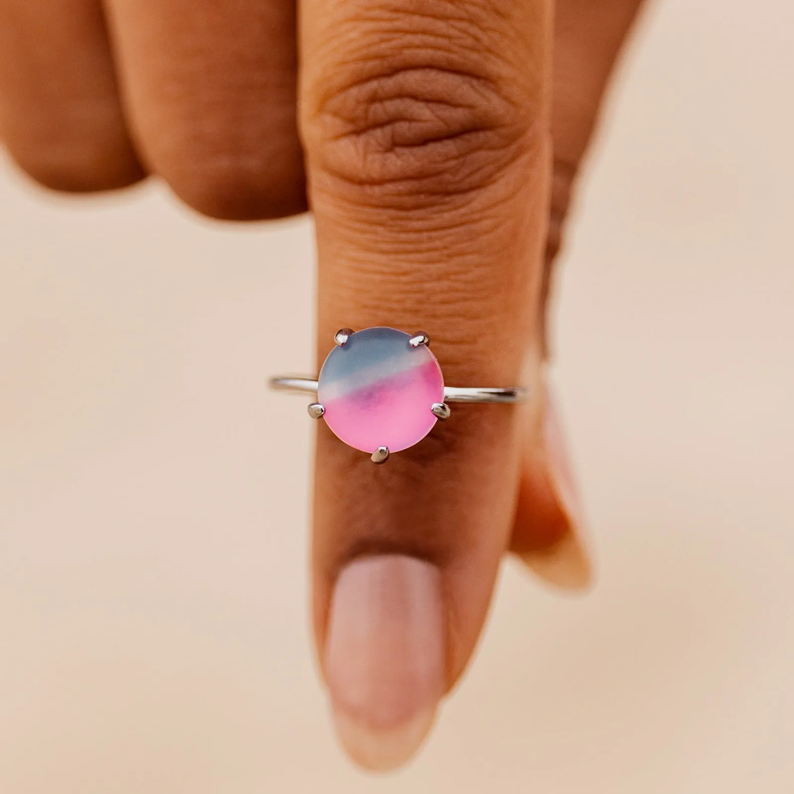 Twilight Frosted Glass Ring sold by Pura Vida product image thumbnail 5