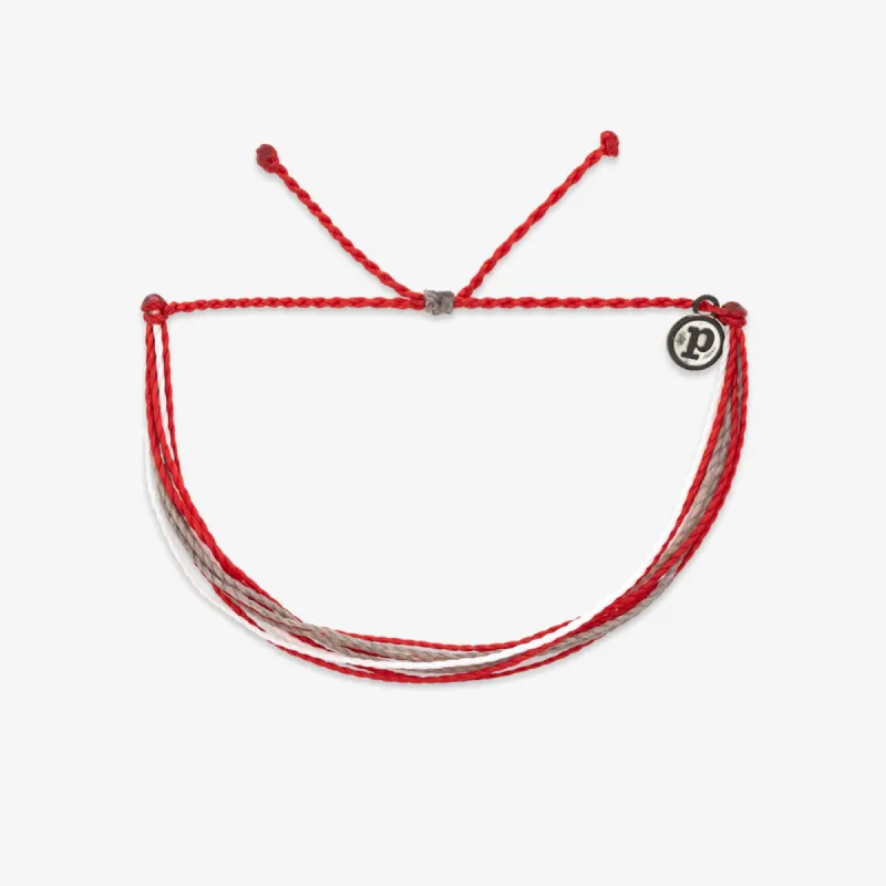 Red, White & Grey Bracelet sold by Pura Vida