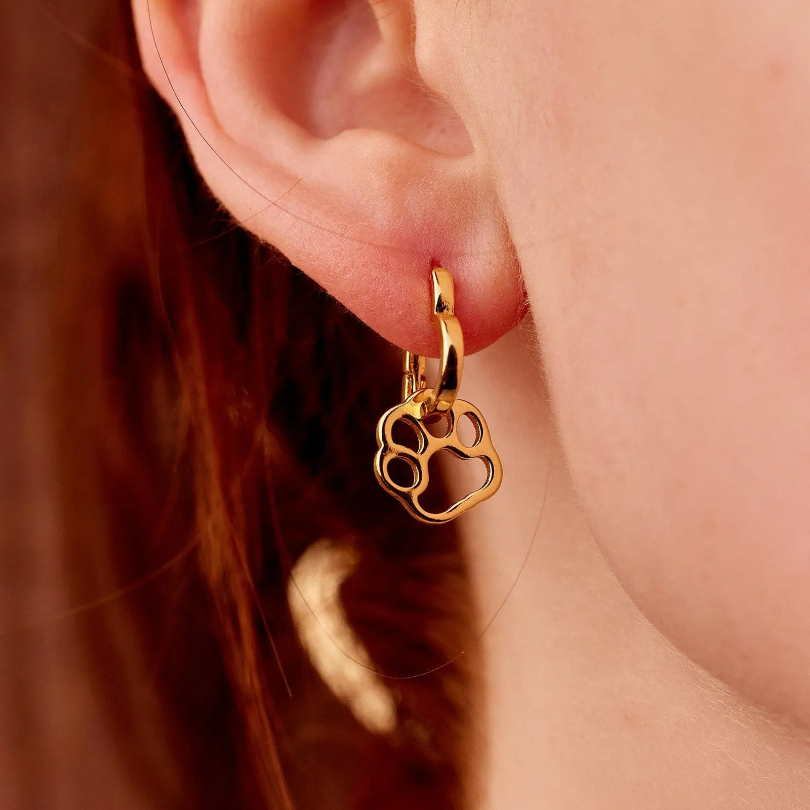Paw Heart Hoop Earrings sold by Pura Vida product image thumbnail 2