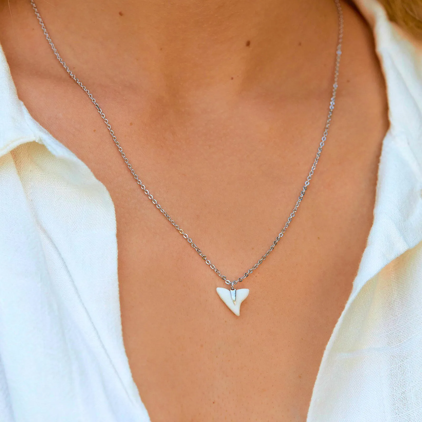 Shark Tooth Pendant Necklace sold by Pura Vida product image thumbnail 3