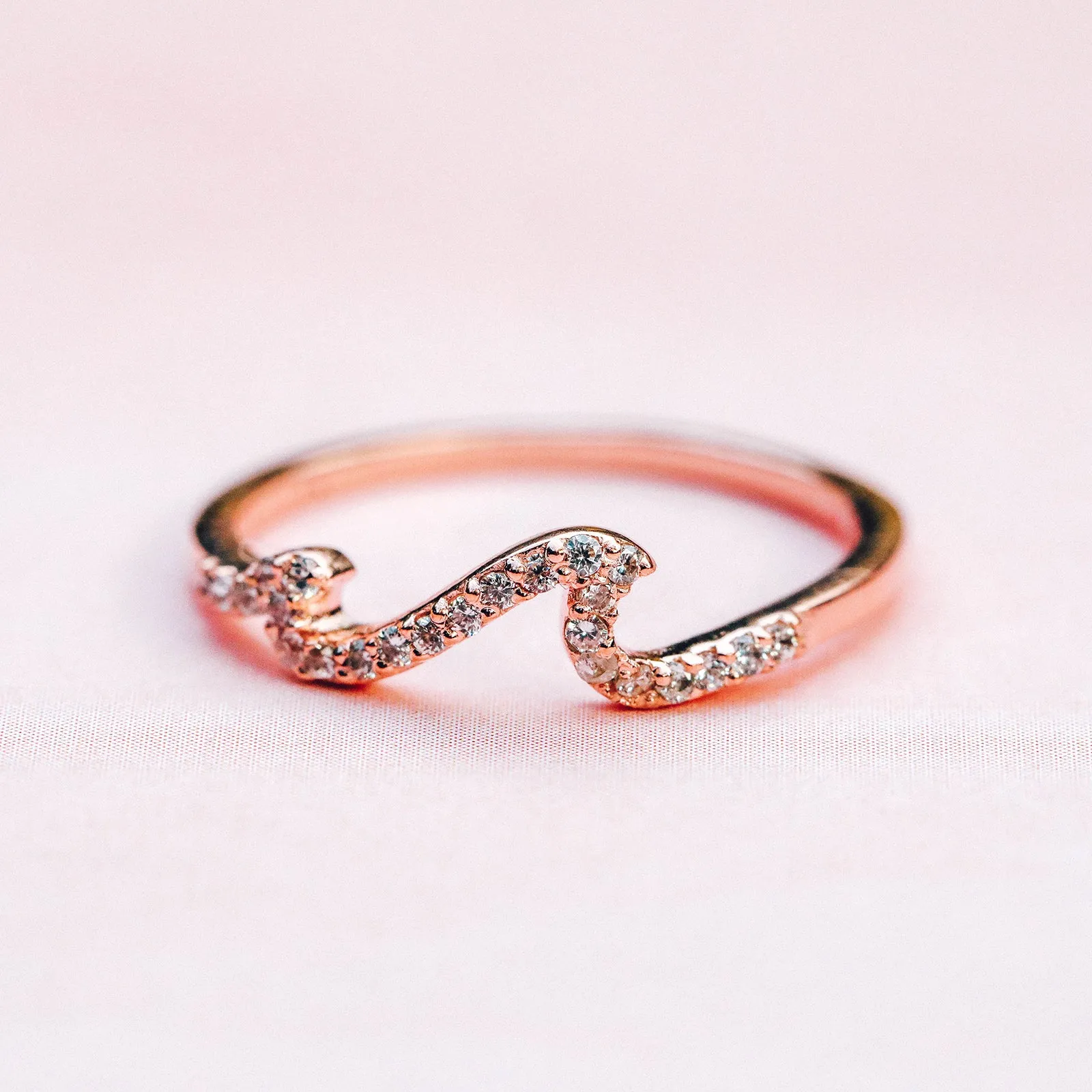 Pave Wave Ring sold by Pura Vida product image thumbnail 4