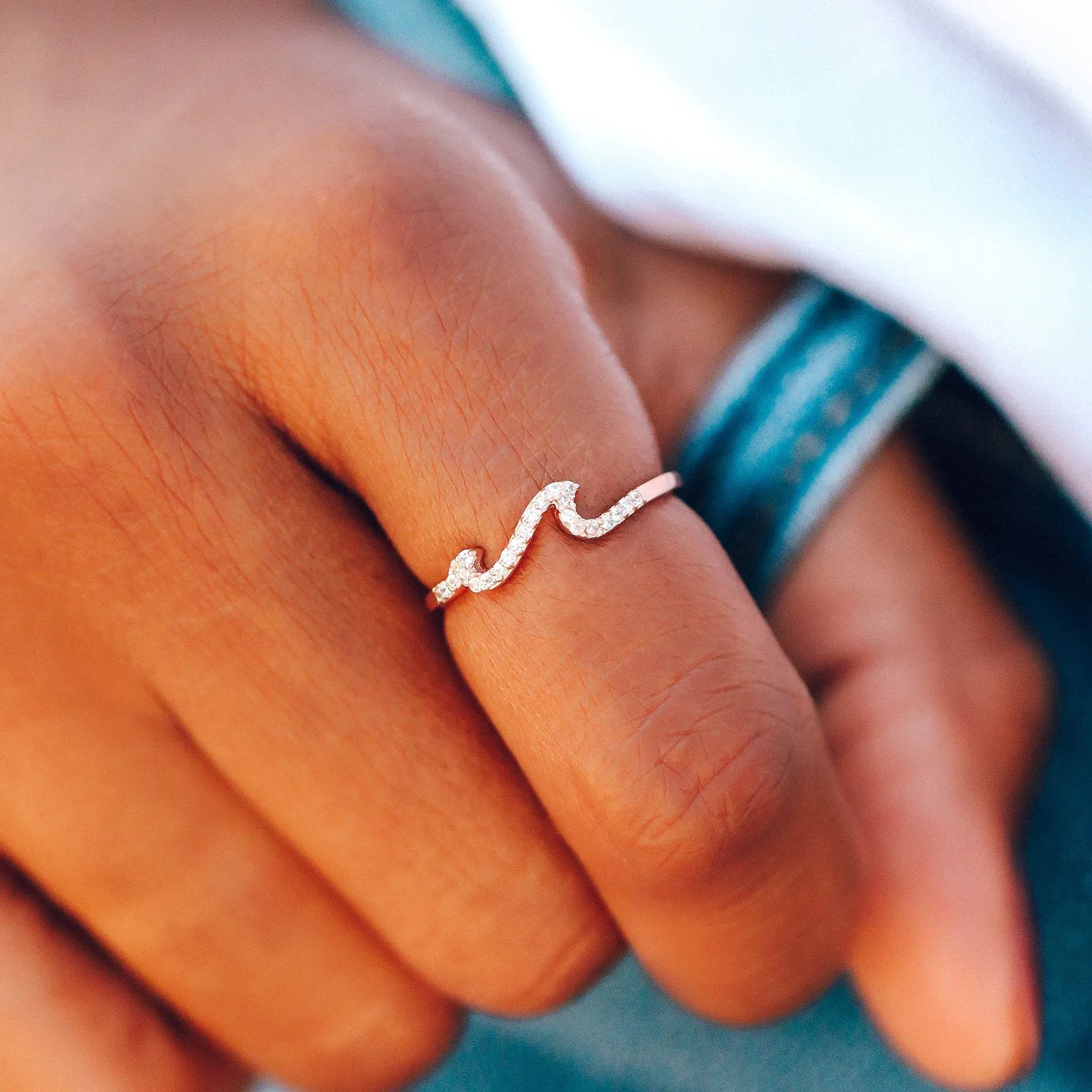 Pave Wave Ring sold by Pura Vida product image thumbnail 2