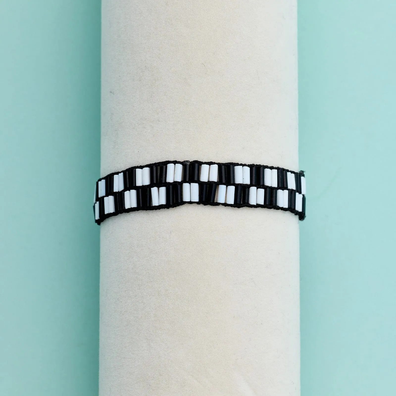 Checkerboard Bead Stretch Bracelet sold by Pura Vida product image thumbnail 4