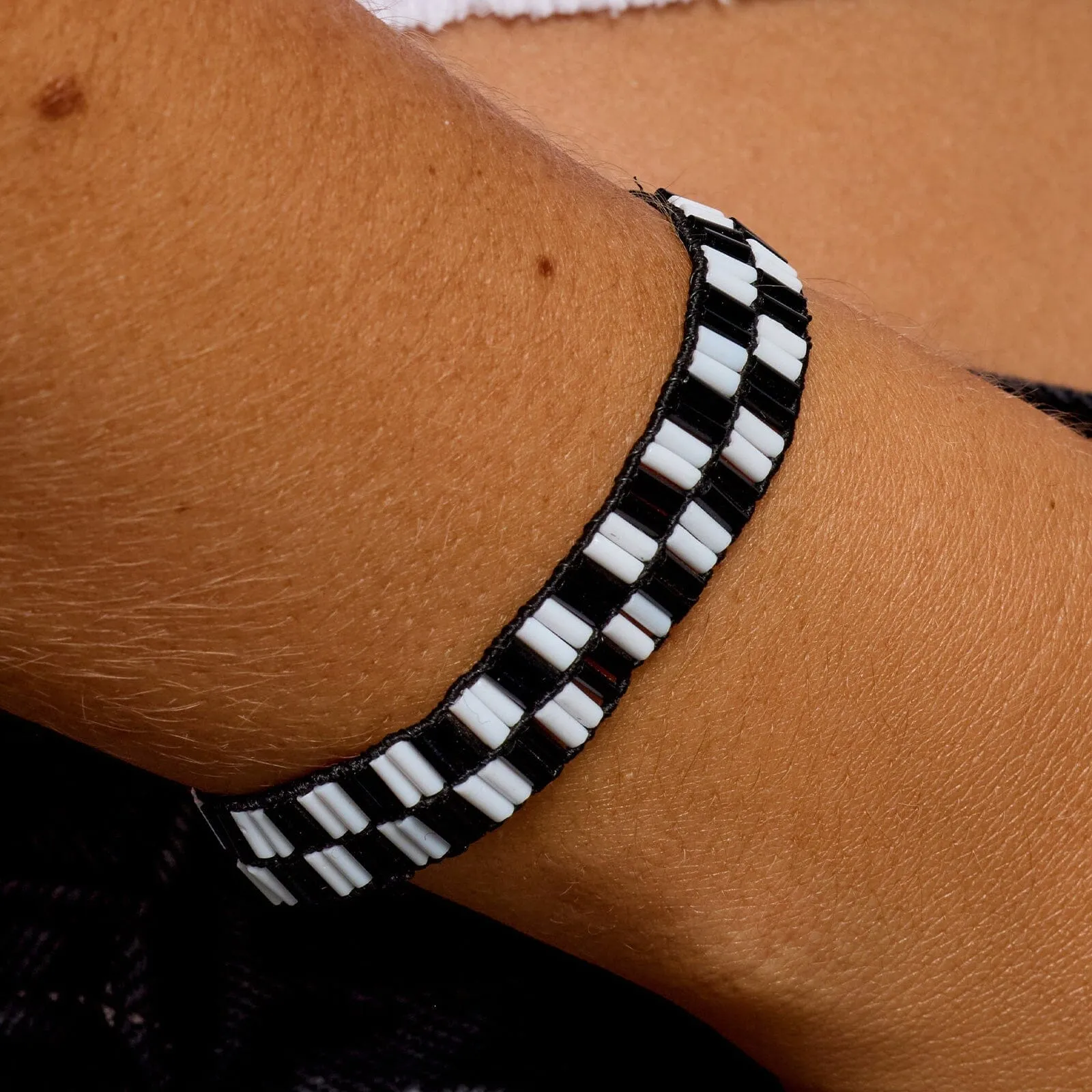 Checkerboard Bead Stretch Bracelet sold by Pura Vida product image thumbnail 3