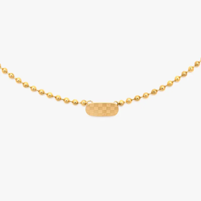 Skateboard Ball Chain Choker made by Pura Vida