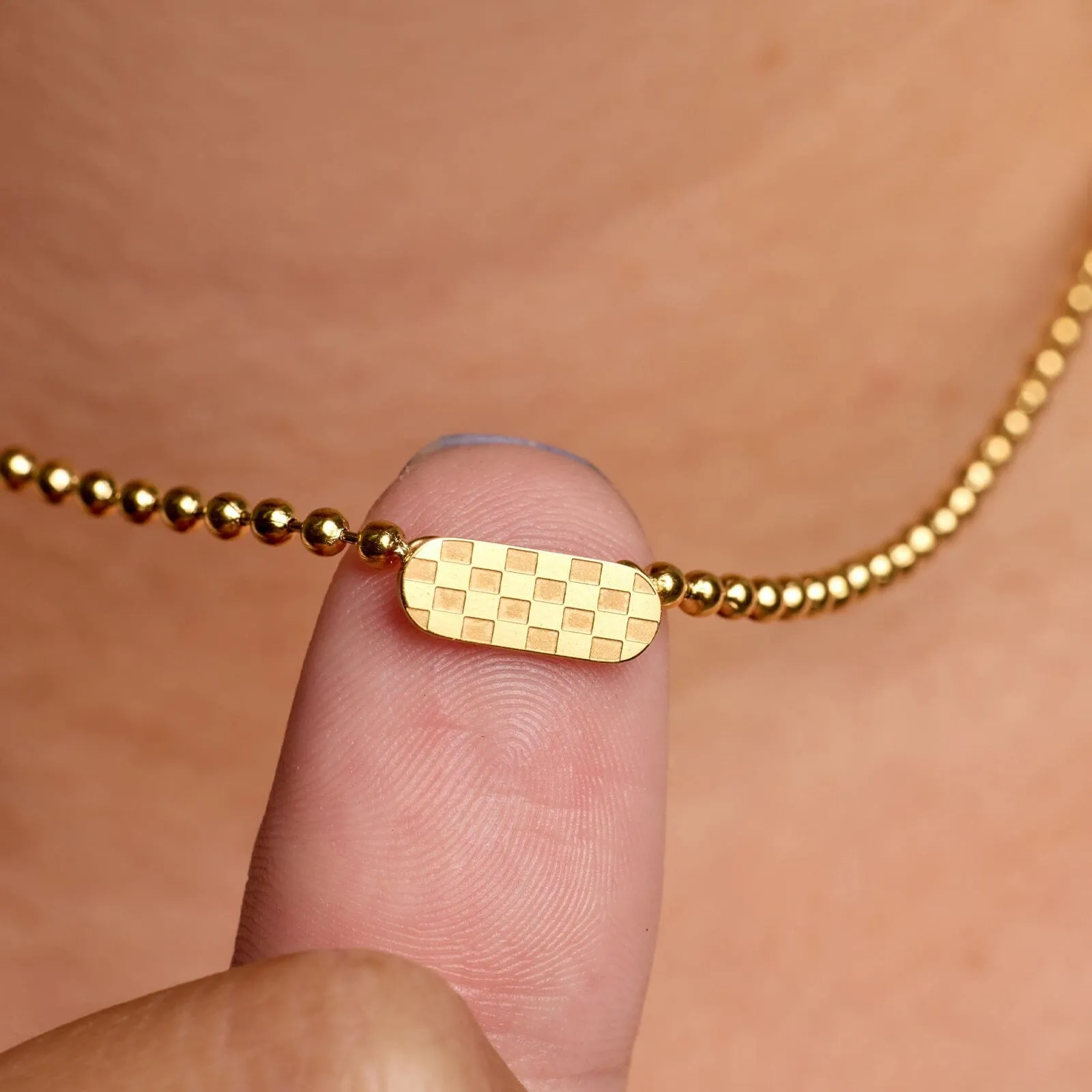 Skateboard Ball Chain Choker sold by Pura Vida product image thumbnail 2