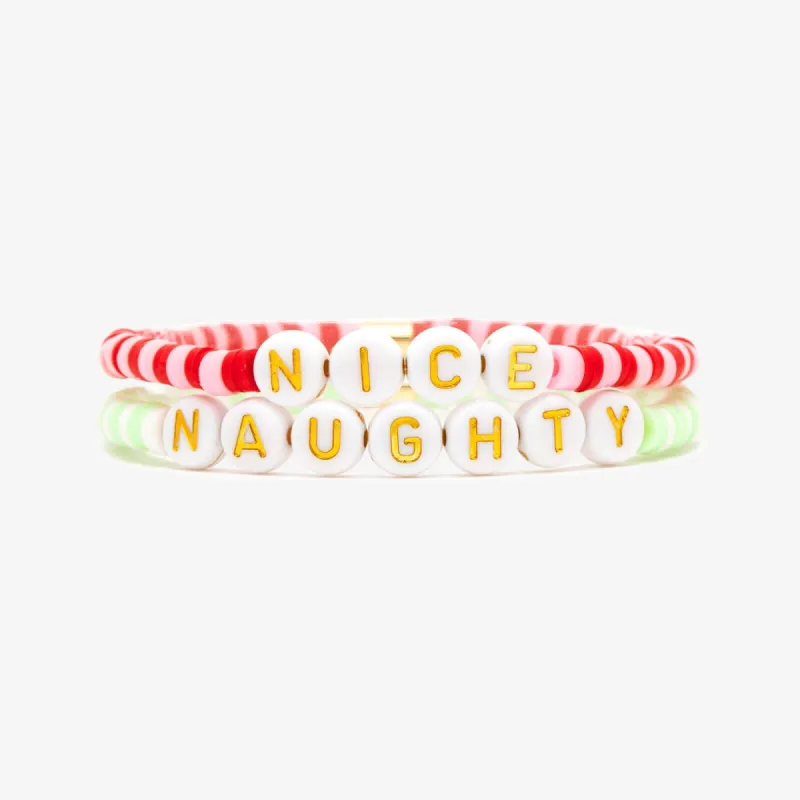 Naughty or Nice Stretch Bracelet Set sold by Pura Vida